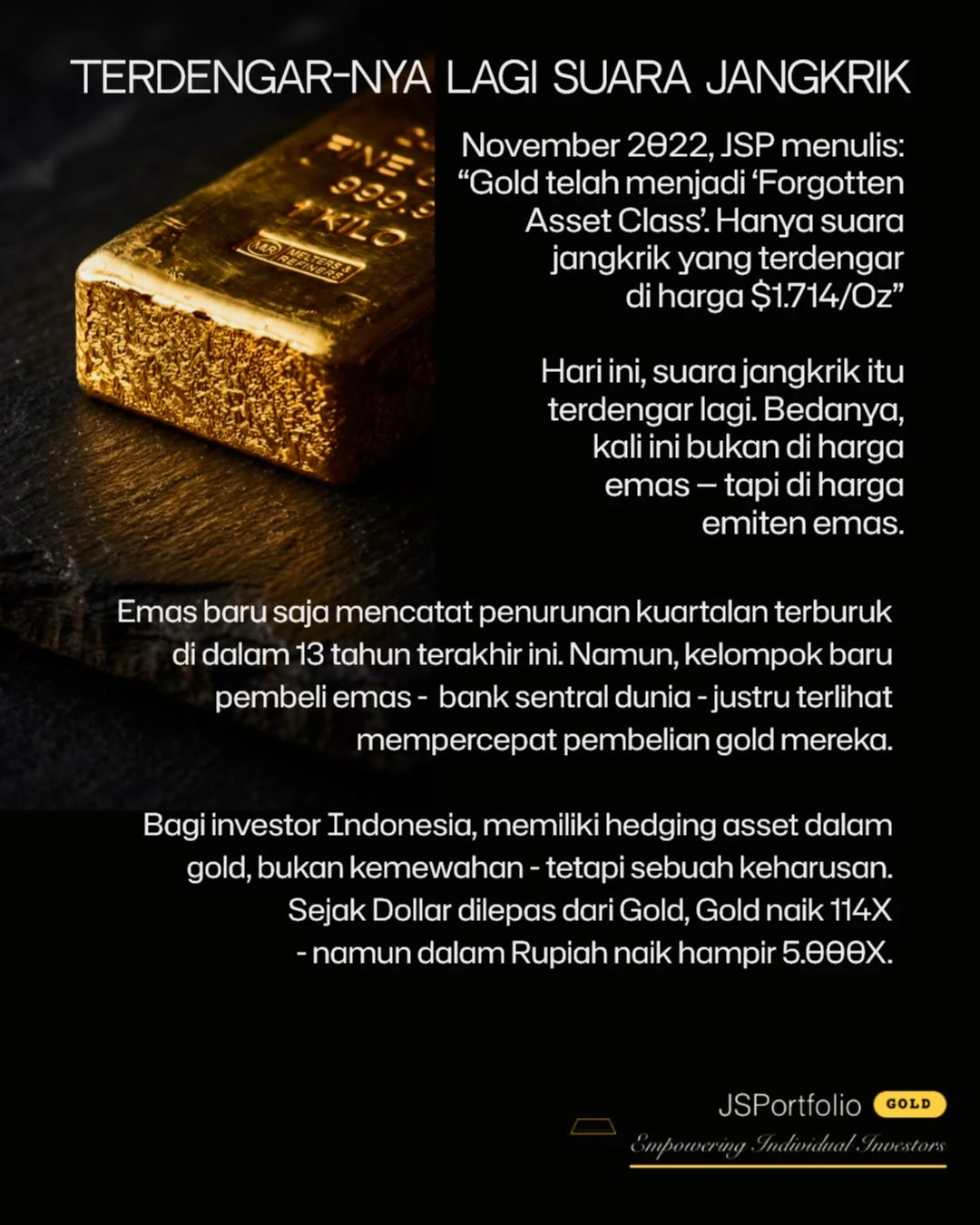 Terdengar-nya Lagi Suara Jangkrik